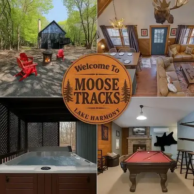 Moose Tracks Cabin Hot Tub 5 Min to Slopes