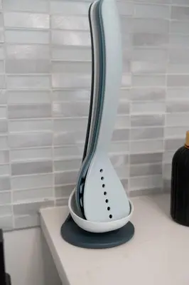 a white electric mixer sitting on a counter at Modern Studio - Parking Available - 15 min NYC in Jersey City