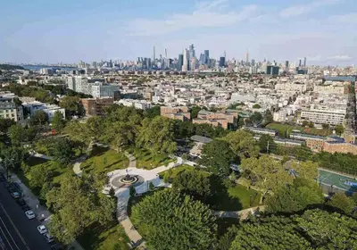 an aerial view of a city with a skyline at The View - Direct Bus Time Square NYC Breakfast Included - B in Jersey City