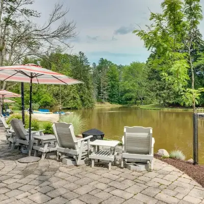 Fish and Hike Lakeside Poconos Retreat