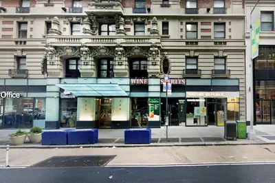 a building on the corner of a city street at Midtown Studio w Doorman Gym nr MSG NYC-143 in New York