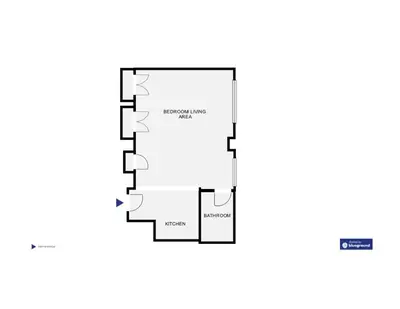 a floor plan of a house at Midtown Studio w Doorman Gym nr MSG NYC-143 in New York