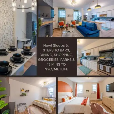 Stylish 2 BD Apt-18 mins from NYC-Steps away Bus stop
