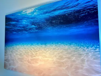 a view of the sand and water in the ocean at BP STAYS - Hotel-Style, No Host, Professionally Managed ID247 in Jersey City
