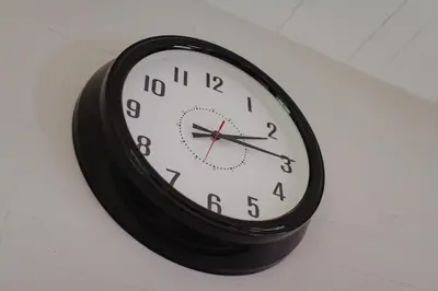 a clock is hanging on a wall at Fire Pit, Private & Stylish Birdsong Schoolhouse in Barryville