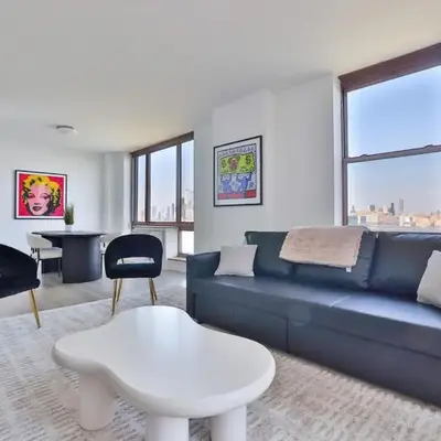 Hudson River waterfront apt w sweeping NYC views