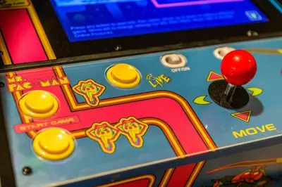 a slot machine with a red ball on top of it at Lake Harmony Getaway in Lake Harmony