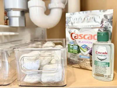 a counter top with a container of food and ingredients at Central Philly 1Br Apt with Gym in Philadelphia