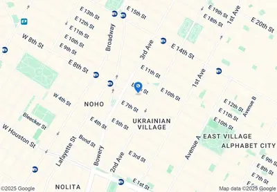 a map of the ukrainian village at 19-5D 2BR 2Baths Luxury Apt East Village in New York