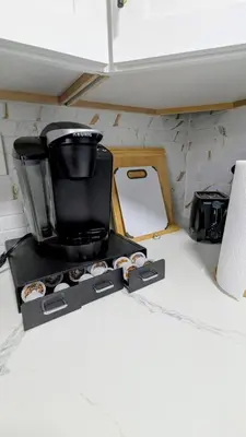 a coffeemaker sitting on a counter in a kitchen at Luxury 2bedrooms 1bath home near philly museum Temple and center city in Philadelphia