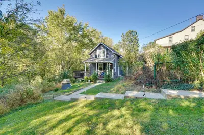 an image of a house with a yard at Little Woodland Home Hidden Gem By Dtwn Bethlehem in Bethlehem