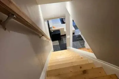 a view of a staircase in a house with a room at THE CONESTOGA HOUSE - THEATER & BUSINESS DISTRICT in Lancaster