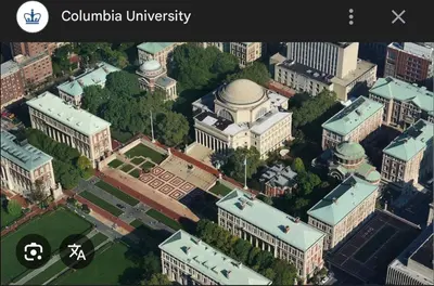 an aerial view of a campus with a building at Superb 4-bedroom apartment 1 block from Central Park in vibrant New York City in New York
