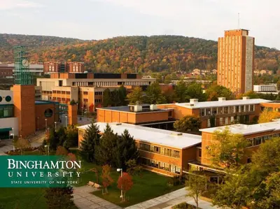a view of a city with buildings and trees at Inviting, Calming PR -Lourdes Hospital Binghamton in Johnson City