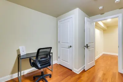 an office with a desk and a chair in a room at Spacious 4BRand2BA Family Retreat in Philadelphia in Philadelphia