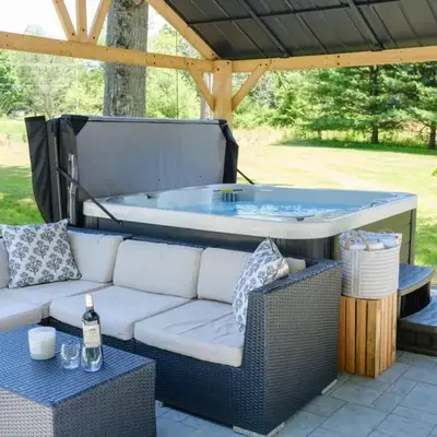 Riverfront Poconos Cabin with Hot Tub on 4 Acres Near Delaware River (Sleeps 6)