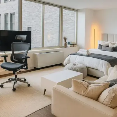 Modern studio in a luxury high rise in the heart of Midtown Manhattan