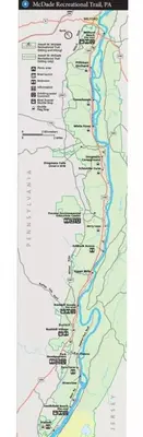a map of the franklin river watershed at Woodside Cabin in Delaware Water Gap in Dingmans Ferry