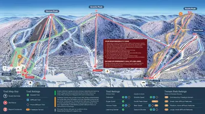 a map of a highway with mountains in the background at The Appalachian at Mountain Creek in Vernon Township