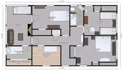 a floor plan of a house at Holly Cottage Quaker Lake in Brackney