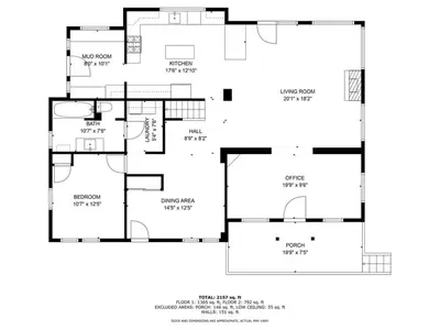 a floor plan of a house at Country Chic 3BR Retreat Near All Star Village in Treadwell