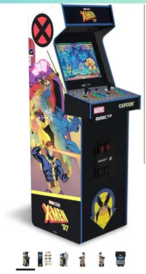 a video game machine with a spider man game at Cozy Stay with Games, 15 min to NYC, Private Backyard - Sleeps 6 - NEAR METLIFE STADIUM in Jersey City