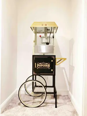 a blender on a stand in a room at Luxe 10 guest Ski Cabin - Snowboarding Hiking Pools Golf Tennis in Vernon Township