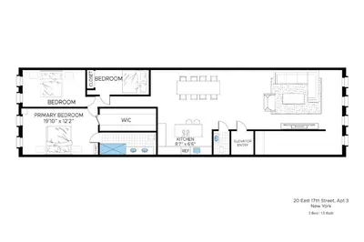 Gallery image of Stunning Full Floor 2500 SF 3BR Loft Elevator and WD in New York
