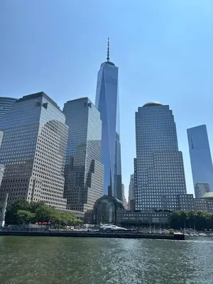 a view of a city from the water with buildings at World Cup Stay Close to MetLife Stadium NYC in Waldwick