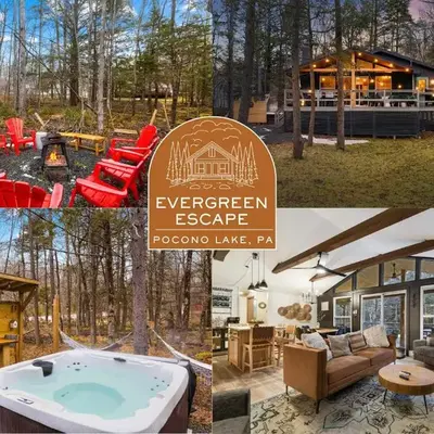 Evergreen Escape Hot Tub Firepit Resort Pool
