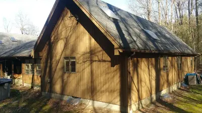 a house with a gambrel roof at Eagles Nest Mansion in Montgomery