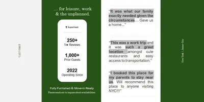 a screenshot of a cell phone with a text message at Perfect for Extended Stay 1B1B Apt 15 Mins to NYC in Jersey City