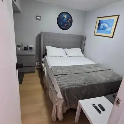 A newly renovated room with private toilet & bathroom in a 3 bedroom apartment on the ground floor