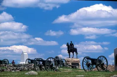 a statue of a man on a horse in a field at Holiday Inn Express Harrisburg SW - Mechanicsburg by IHG in Mechanicsburg