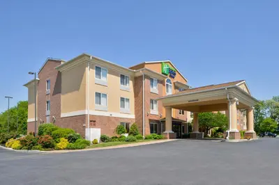a rendering of a hotel with a parking lot at Holiday Inn Express Hotel & Suites Lancaster-Lititz by IHG in Lititz