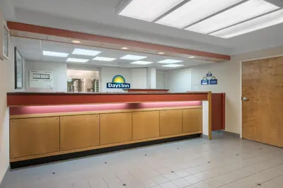 a waiting room at a dental office at Days Inn by Wyndham Harrisburg North in Harrisburg