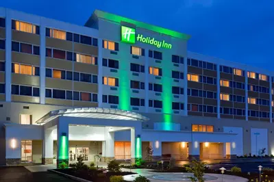a rendering of the hilton hotel at night at Holiday Inn Clark - Newark by IHG in Clark