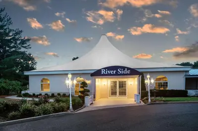 aker side with a white tent in a driveway at DoubleTree by Hilton Cherry Hill Philadelphia in Cherry Hill