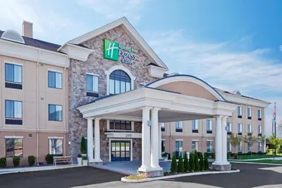 an image of a hotel with a gazebo at Holiday Inn Express Hotel & Suites Warminster-Horsham by IHG in Warminster
