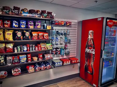 a cocacola soda shop with a soda vending machine at Holiday Inn Express Hershey-Harrisburg Area by IHG in Hershey