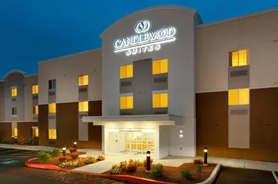 a rendering of a grand hyatt hotel at night at Candlewood Suites Harrisburg I-81 Hershey Area by IHG in Harrisburg