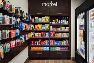 a grocery store aisle with food and drinks at Residence Inn by Marriott Philadelphia Langhorne in Langhorne