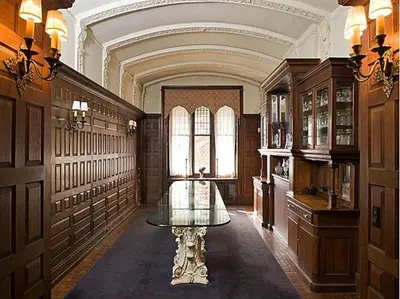 a large room with a glass table in it at The Inn at Centre Park in Reading