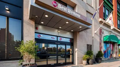 a store front of a best western plus building at Best Western Plus Philadelphia Convention Center Hotel in Philadelphia