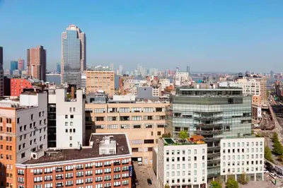 an aerial view of a city with tall buildings at Sheraton Tribeca New York Hotel in New York