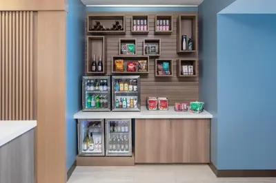 a drink station in a bar in a room at Element Times Square West in New York