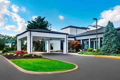 a rendering of a building with a gazebo at Courtyard Newark Liberty International Airport in Newark