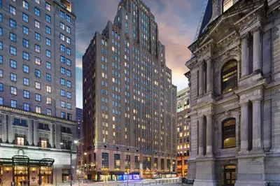 a group of tall buildings in a city at Residence Inn by Marriott Philadelphia Center City in Philadelphia