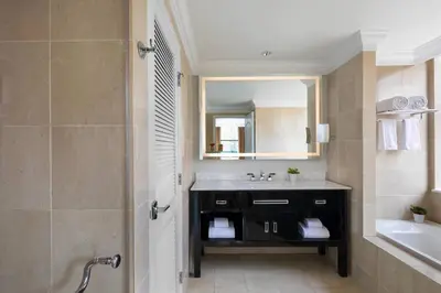 a bathroom with a sink and a mirror at The Ritz-Carlton, Philadelphia in Philadelphia
