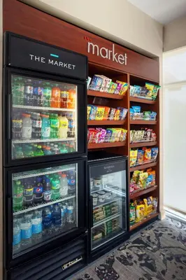 a store with two refrigerators with food and drinks at Residence Inn Philadelphia Willow Grove in Horsham